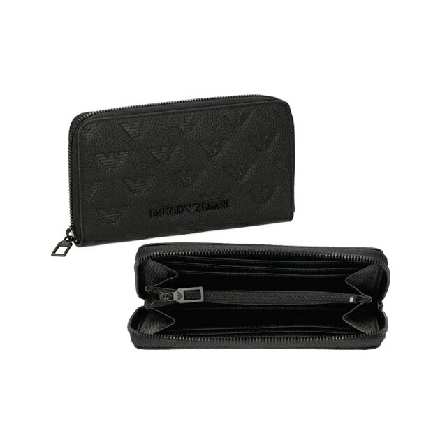 エンポリオ・アルマーニ 長財布 メンズ ブランド EMPORIO ARMANI YEME49Y142V 81072 ブラック YEME49Y142V-81072