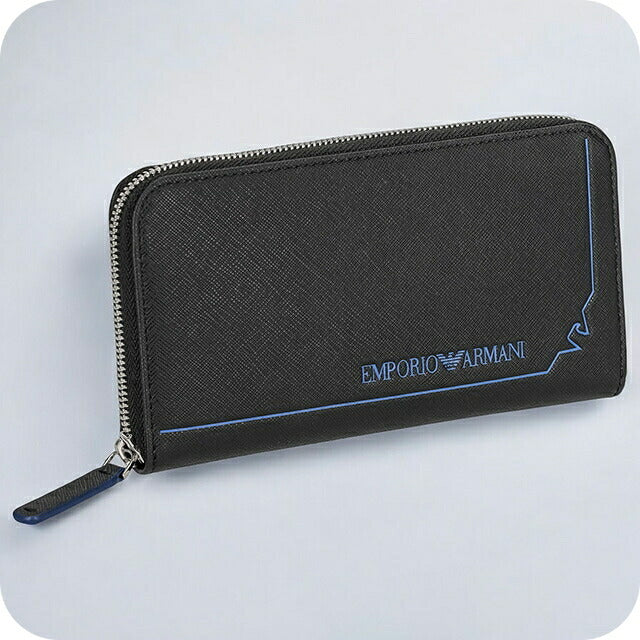 エンポリオ・アルマーニ 長財布 メンズ ブランド EMPORIO ARMANI YEME49Y731E 80001 ブラック YEME49Y731E-80001