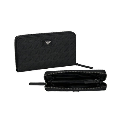 エンポリオ・アルマーニ 長財布 メンズ ブランド EMPORIO ARMANI YEME49YQ67I 80001 ブラック YEME49YQ67I-80001
