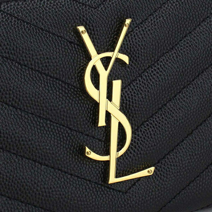 サンローラン 長財布ラウンドファスナー レディース ブランド SAINT LAURENT MONOGRAM MATELASSE レザー 358094 ブラック YSL358094011