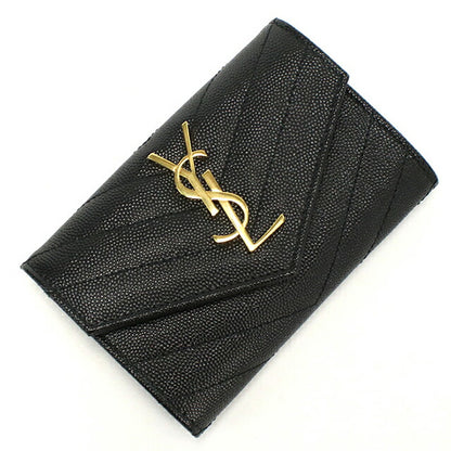 サンローラン 名刺入れ レディース ブランド SAINT LAURENT レザー 414404 ブラック YSL414404011