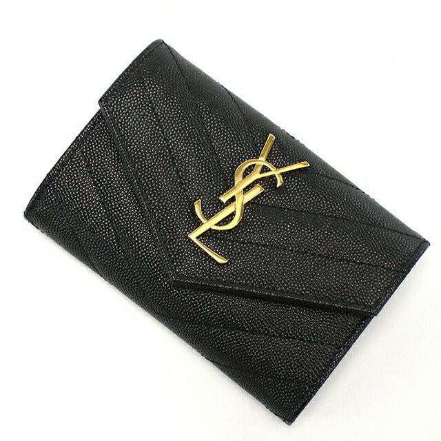 サンローラン 名刺入れ レディース ブランド SAINT LAURENT レザー 414404 ブラック YSL414404011
