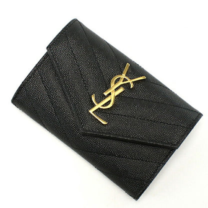サンローラン 名刺入れ レディース ブランド SAINT LAURENT レザー 414404 ブラック YSL414404011