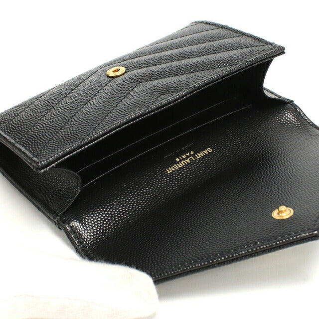 サンローラン 名刺入れ レディース ブランド SAINT LAURENT レザー 414404 ブラック YSL414404011