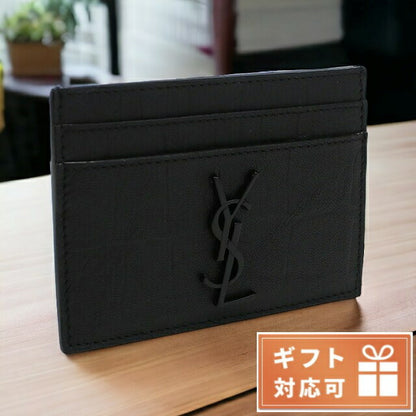サンローラン カードケース メンズ レザー イタリア 485631 ブラック 財布 YSL485631011