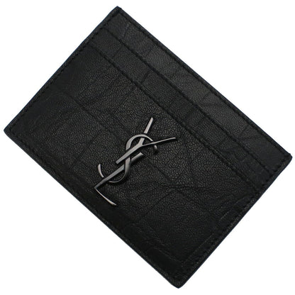 サンローラン カードケース メンズ レザー イタリア 485631 ブラック 財布 YSL485631011