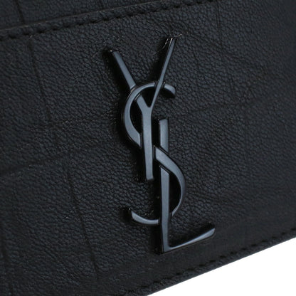 サンローラン カードケース メンズ レザー イタリア 485631 ブラック 財布 YSL485631011