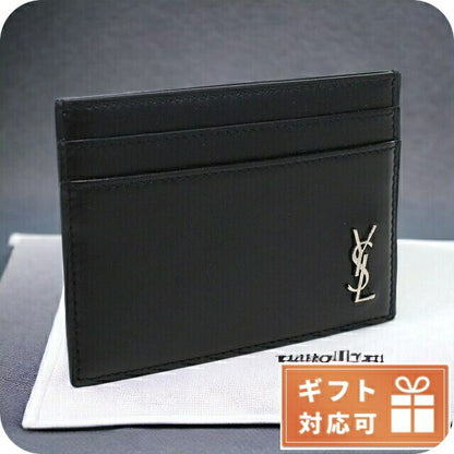サンローラン カードケース メンズ レザー イタリア 607603 ブラック 財布 YSL607603011