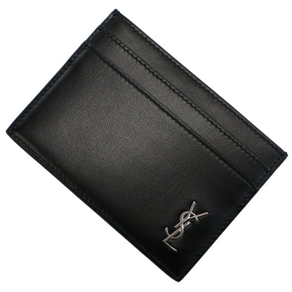 サンローラン カードケース メンズ レザー イタリア 607603 ブラック 財布 YSL607603011