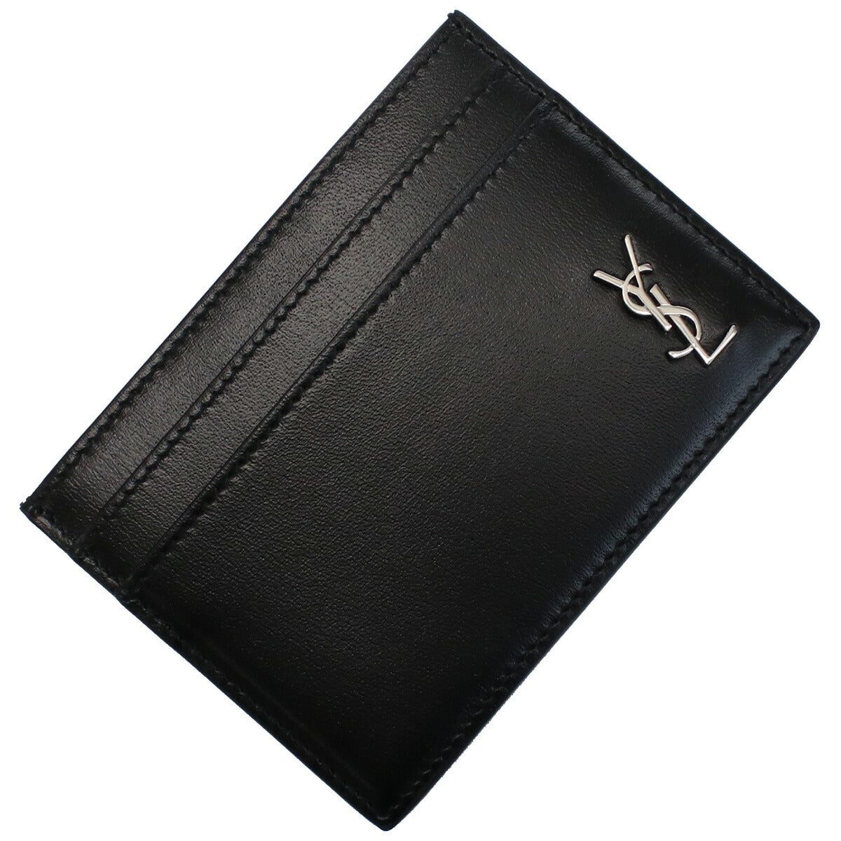 サンローラン カードケース メンズ レザー イタリア 607603 ブラック 財布 YSL607603011