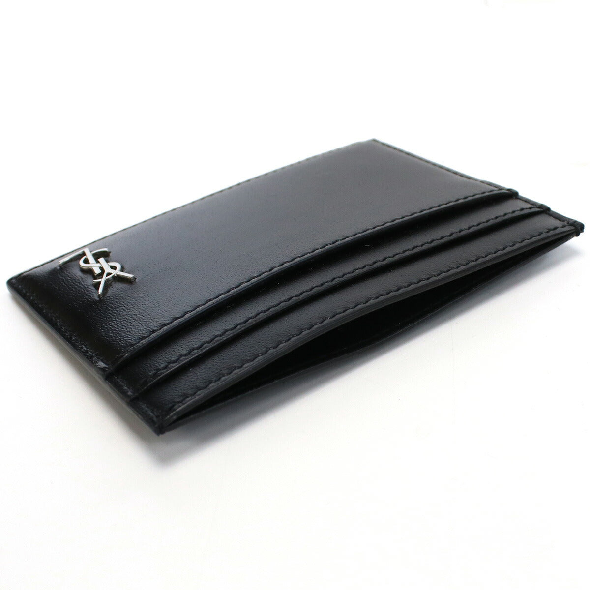 サンローラン カードケース メンズ レザー イタリア 607603 ブラック 財布 YSL607603011