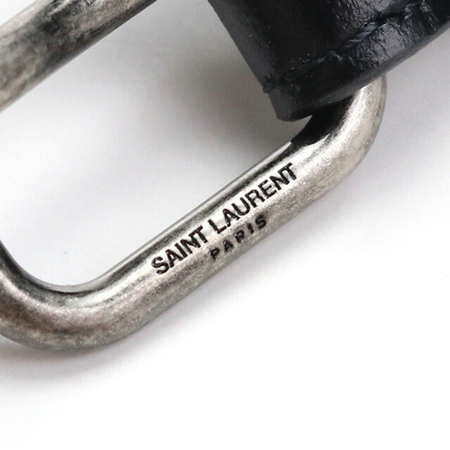 SAINT LAURENT　メンズ　ベルト　黒 SAINT LAURENT サンローラン ベルト YSL BELT 2.0 ナロー 612616