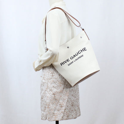 サンローラン 斜め掛けショルダーバッグ レディース リネン100% イタリア 669299 ホワイト系 バッグ YSL669299011