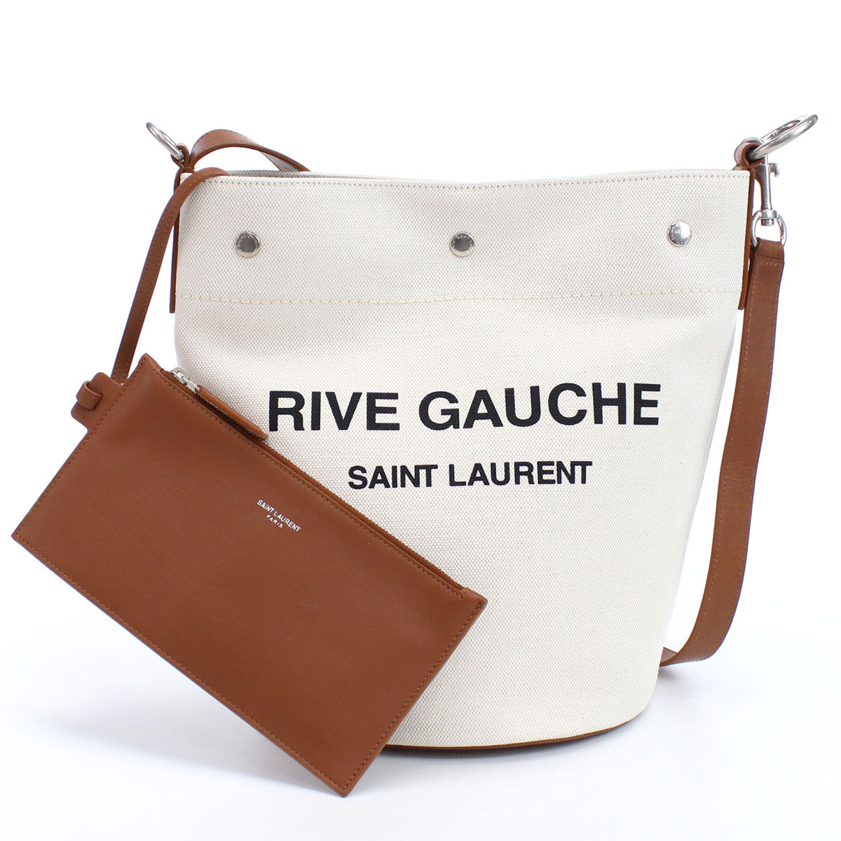 サンローラン 斜め掛けショルダーバッグ レディース リネン100% イタリア 669299 ホワイト系 バッグ YSL669299011