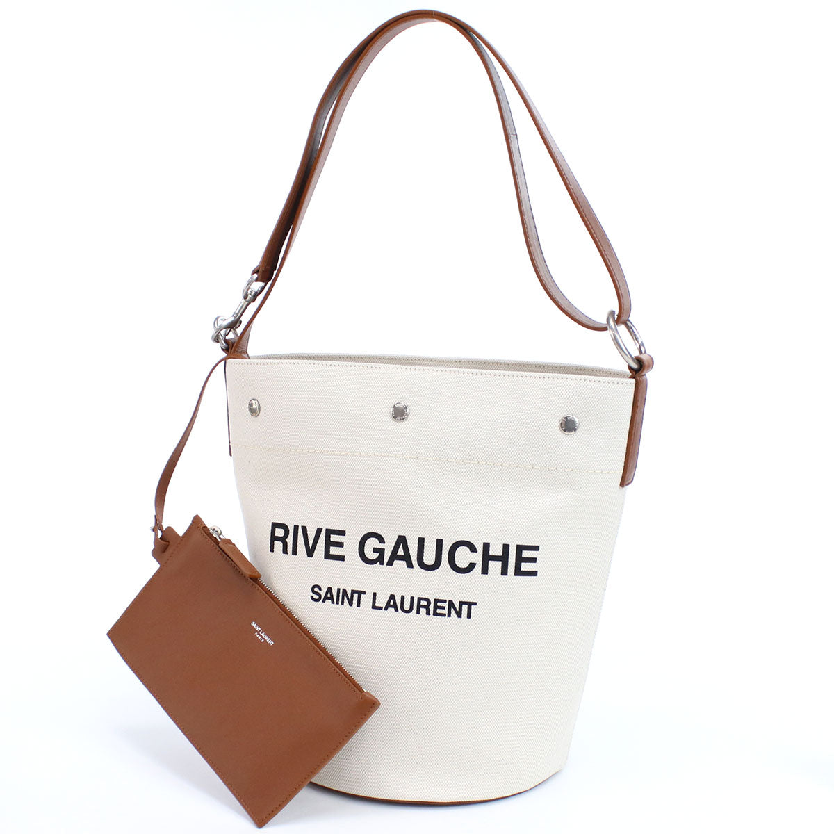 サンローラン 斜め掛けショルダーバッグ レディース リネン100% イタリア 669299 ホワイト系 バッグ YSL669299011