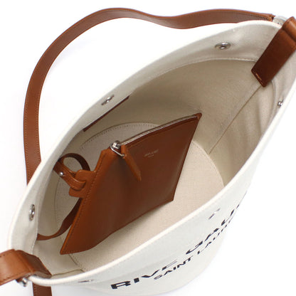 サンローラン 斜め掛けショルダーバッグ レディース リネン100% イタリア 669299 ホワイト系 バッグ YSL669299011