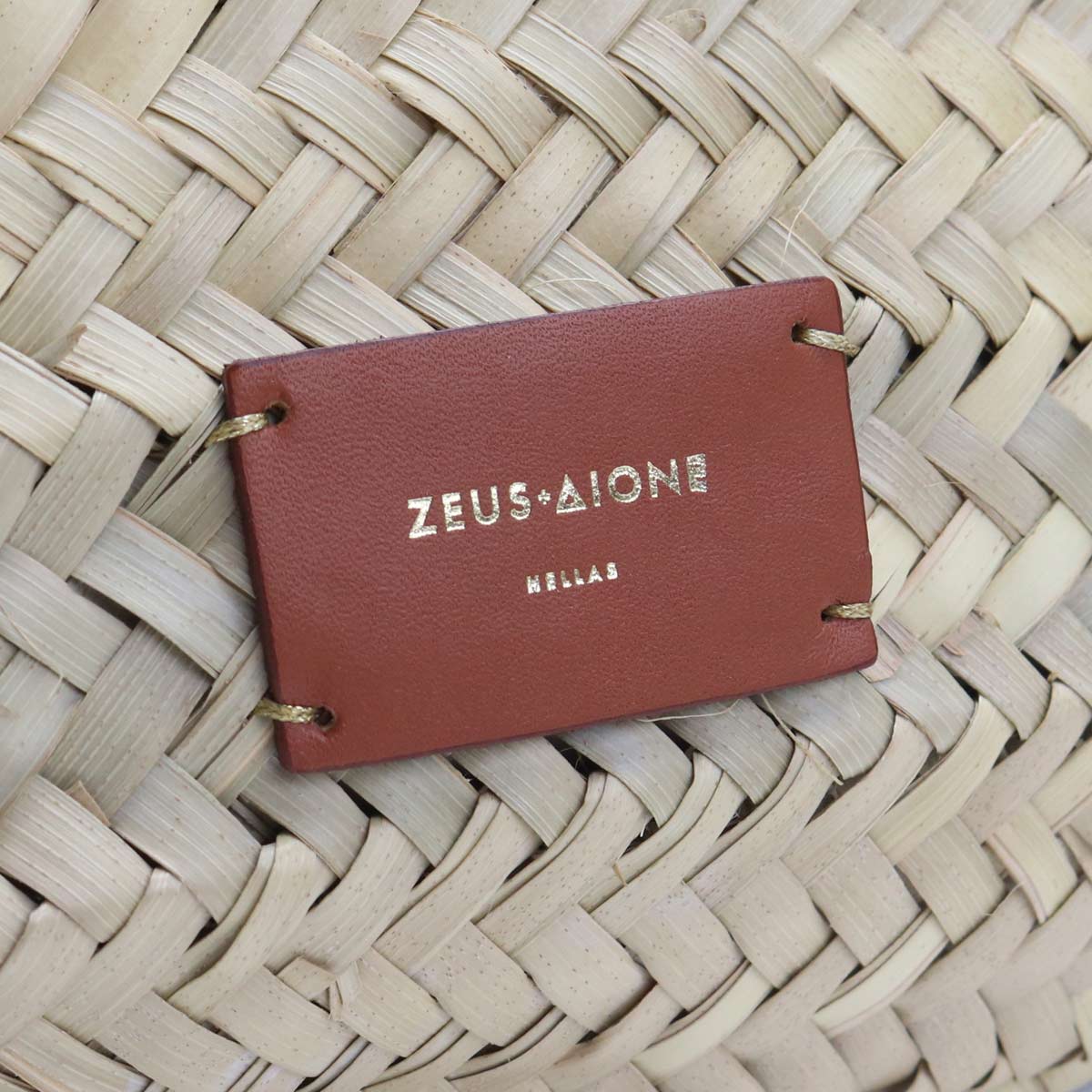 ゼウスディオーネ カゴバッグ レディース ラフィア/ストロー/レザー ギリシャ ACBA284 TABACO ベージュ系 バッグ ZEDACBA284011