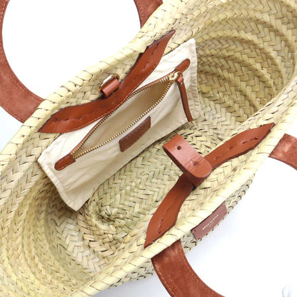 ゼウスディオーネ カゴバッグ レディース ラフィア/ストロー/レザー ギリシャ ACBA284 TABACO ベージュ系 バッグ ZEDACBA284011