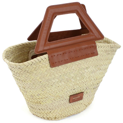 ゼウスディオーネ カゴバッグ レディース ラフィア/ストロー/レザー ギリシャ ACBA426 TABACO ベージュ系 バッグ ZEDACBA426021