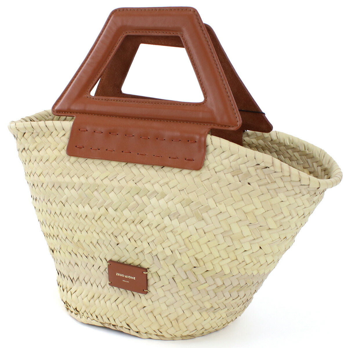 ゼウスディオーネ カゴバッグ レディース ラフィア/ストロー/レザー ギリシャ ACBA426 TABACO ベージュ系 バッグ ZEDACBA426021
