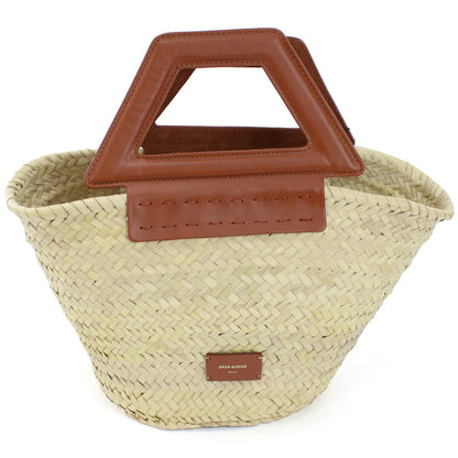 ゼウスディオーネ カゴバッグ レディース ラフィア/ストロー/レザー ギリシャ ACBA426 TABACO ベージュ系 バッグ ZEDACBA426021