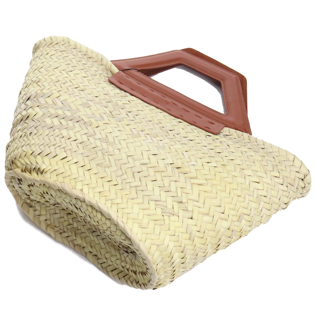 ゼウスディオーネ カゴバッグ レディース ラフィア/ストロー/レザー ギリシャ ACBA426 TABACO ベージュ系 バッグ ZEDACBA426021