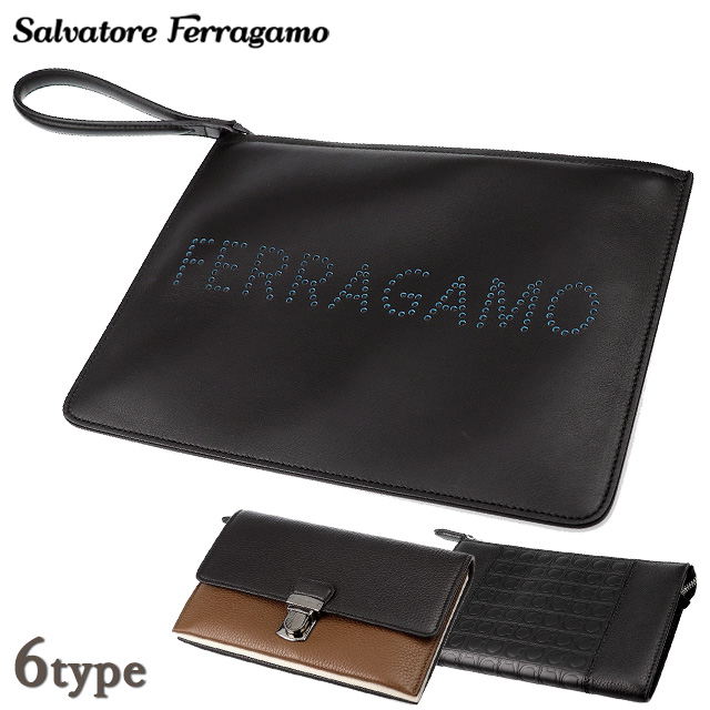 【アウトレット特価】 フェラガモ クラッチバッグ メンズ Salvatore Ferragamo 選べるモデル