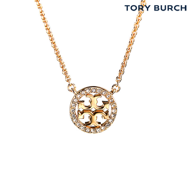 トリーバーチ ネックレス TORY BURCH ミラー パヴェ 真鍮 クリスタル