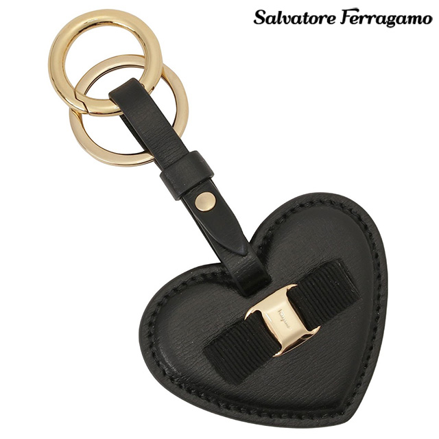 Ferragamo フェラガモ ヴァラ キーホルダー ブラック キーチャーム