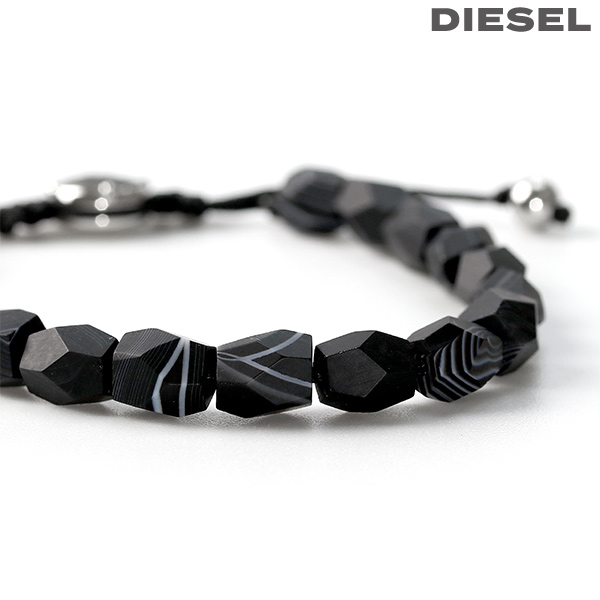 ディーゼル ブレスレット DIESEL ステンレススチール ストーン ユニ