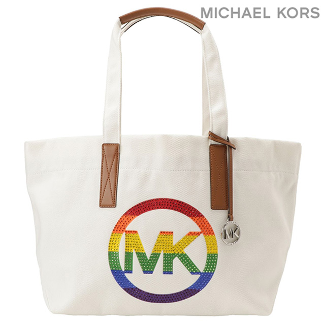 マイケルコース MICHAEL KORS 30T2S01T7C 085 OPTIC WHITE MKサークル