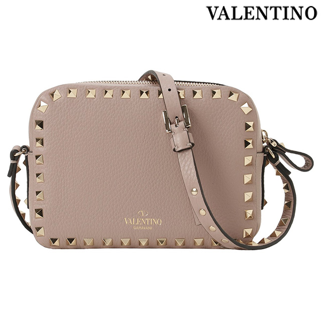 ヴァレンティノ VALENTINO 1W2B0809 VSF P45 ROCKSTUD ロックスタッズ スモール ショルダーバッグ クロスボディ  パウダーベージュ レディース ヴァレンティノ・ガラヴァーニ