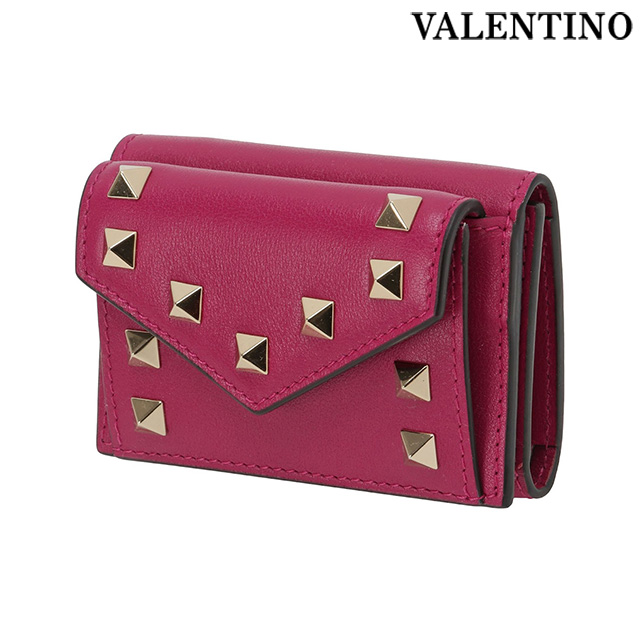 バレンティノ valentino ヴァレンティノ 三つ折り財布 財布 ピンク