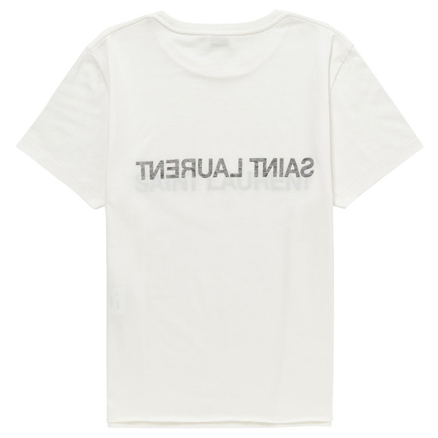 Tシャツ/カットソー(半袖/袖なし)サンローランパリ  464570 YB1EH カレッジロゴTシャツ メンズ XS