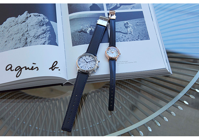 《一点物》agnes b.腕時計 ホワイト ソーラー シンプル レディース b